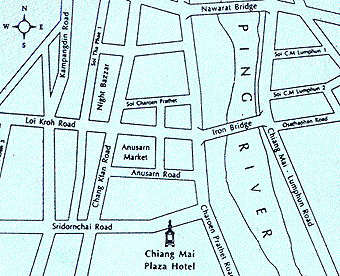 Chiang Mai Plaza Hotel - Map