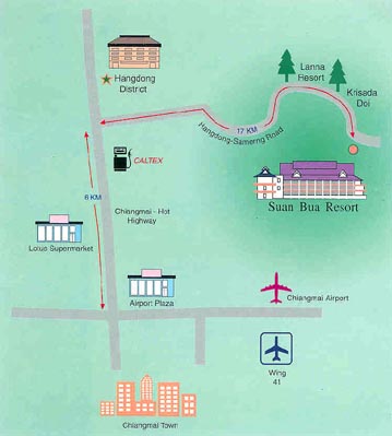 Suan Bua Hotel & Resort - Map