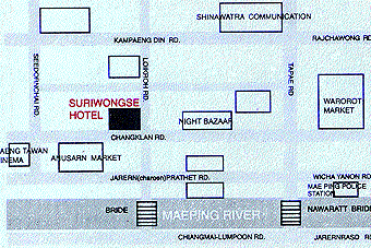Suriwong Hotel - Map